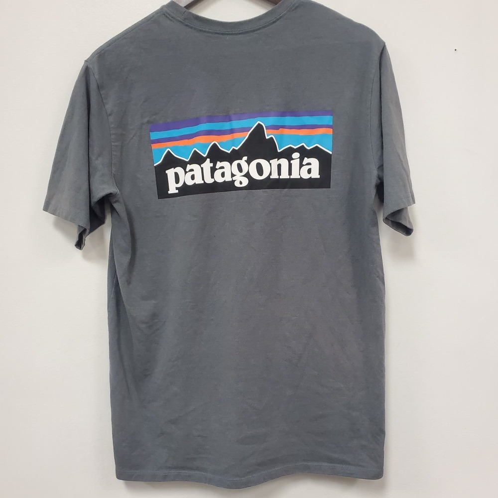 Patagonia Mens Short Sleeve Regular Fit Responsibili-Tee Shirt Size S Dark Grey